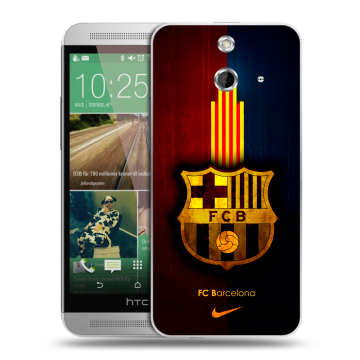 Пластиковый чехол на HTC One E8 с принтом Барселона Barcelona