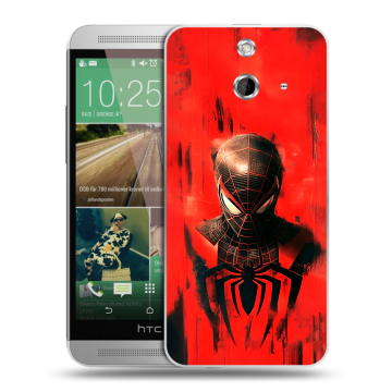 Пластиковый чехол на HTC One E8 с принтом человек паук spiderman Пластиковый чехол на HTC One E8 с принтом человек паук spiderman