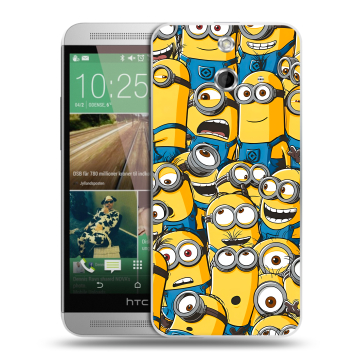 Пластиковый чехол на HTC One E8 с принтом Миньоны Пластиковый чехол на HTC One E8 с принтом Миньоны