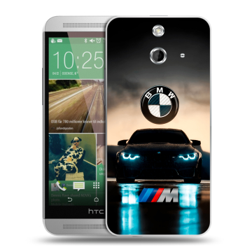 Пластиковый чехол на HTC One E8 с принтом БМВ BMW