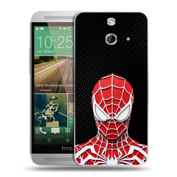 Пластиковый чехол на HTC One E8 с принтом человек паук spiderman