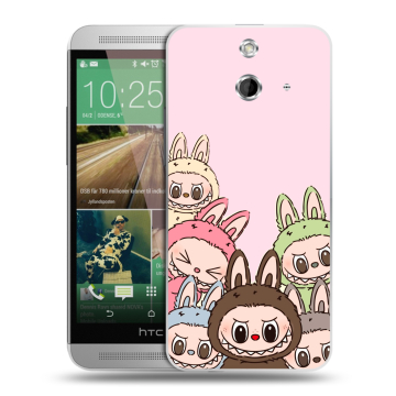 Пластиковый чехол на HTC One E8 с принтом Лабубу