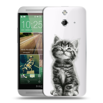 Пластиковый чехол на HTC One E8 с принтом Котенок