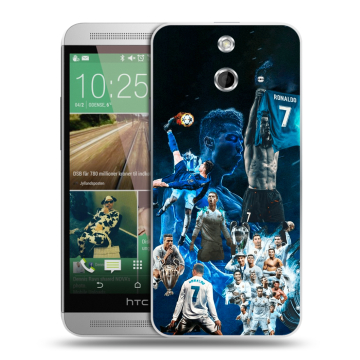 Пластиковый чехол на HTC One E8 с принтом Реал Роналдо