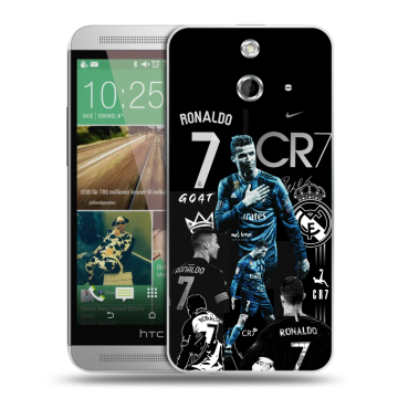 Пластиковый чехол на HTC One E8 с принтом Реал Роналдо