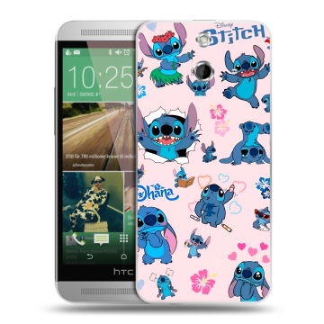 Пластиковый чехол на HTC One E8 с принтом Лило и Стич Пластиковый чехол на HTC One E8 с принтом Лило и Стич