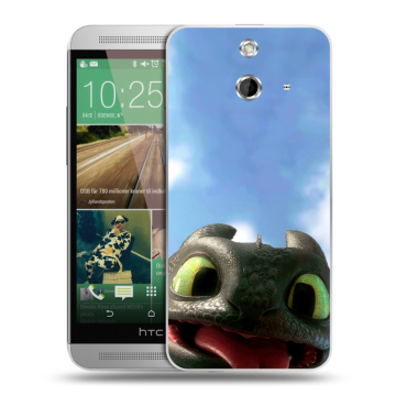 Пластиковый чехол на HTC One E8 с принтом Как приручить дракона