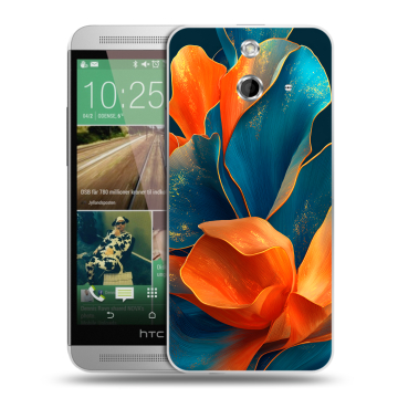 Пластиковый чехол на HTC One E8 с принтом Цветы