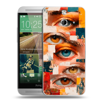 Пластиковый чехол на HTC One E8 с принтом Модный принт