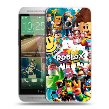 Пластиковый чехол на HTC One E8 с принтом Roblox Роблокс