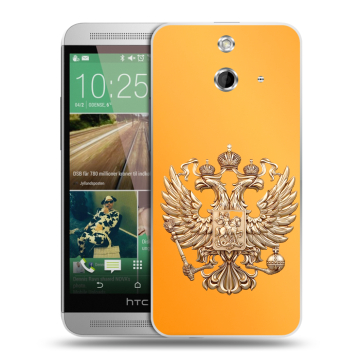 Пластиковый чехол на HTC One E8 с принтом Герб Флаг России Пластиковый чехол на HTC One E8 с принтом Герб Флаг России