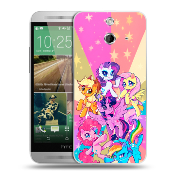 Пластиковый чехол на HTC One E8 с принтом My little pony Дружба чудо Пластиковый чехол на HTC One E8 с принтом My little pony Дружба чудо