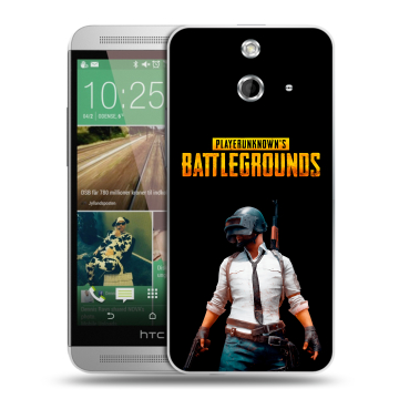 Пластиковый чехол на HTC One E8 с принтом PUGB ПАГБ