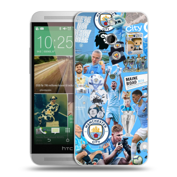 Пластиковый чехол на HTC One E8 с принтом Man City Манчестер Сити Пластиковый чехол на HTC One E8 с принтом Man City Манчестер Сити