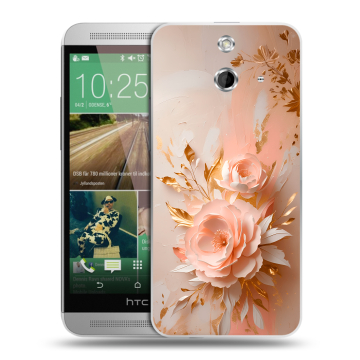 Пластиковый чехол на HTC One E8 с принтом женский Пластиковый чехол на HTC One E8 с принтом женский