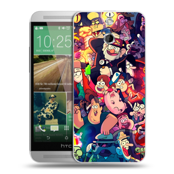 Пластиковый чехол на HTC One E8 с принтом Gravity Falls Гравити Фолз