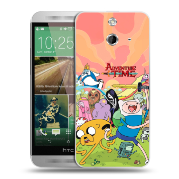 Пластиковый чехол на HTC One E8 с принтом Adventure time Время приключений Пластиковый чехол на HTC One E8 с принтом Adventure time Время приключений