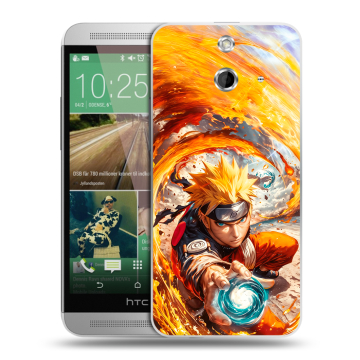 Пластиковый чехол на HTC One E8 с принтом Аниме Наруто Naruto
