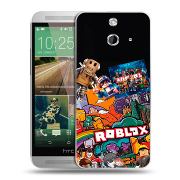Пластиковый чехол на HTC One E8 с принтом Roblox Роблокс Пластиковый чехол на HTC One E8 с принтом Roblox Роблокс
