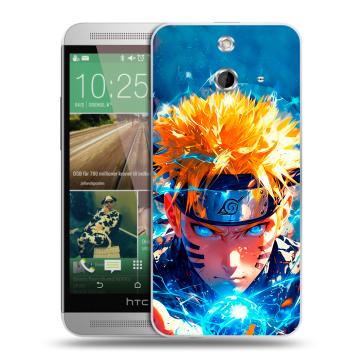 Пластиковый чехол на HTC One E8 с принтом Аниме Наруто Naruto