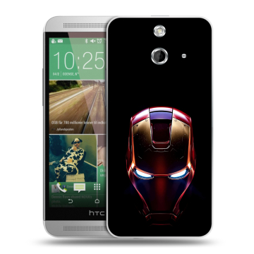 Пластиковый чехол на HTC One E8 с принтом IronMan Железный человек