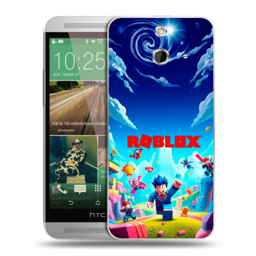 Пластиковый чехол на HTC One E8 с принтом Roblox Роблокс