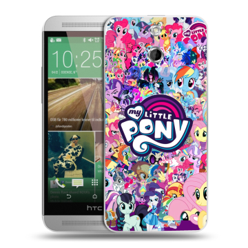 Пластиковый чехол на HTC One E8 с принтом My little pony Дружба чудо