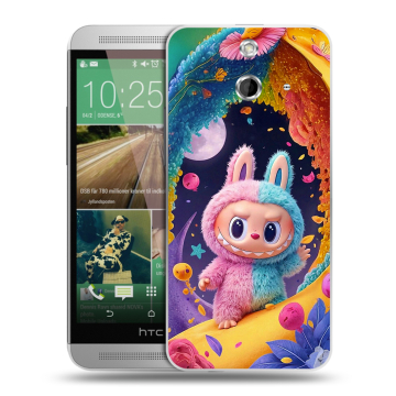 Пластиковый чехол на HTC One E8 с принтом Labubu Лабубу