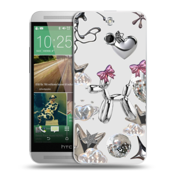 Пластиковый чехол на HTC One E8 с принтом Y2K