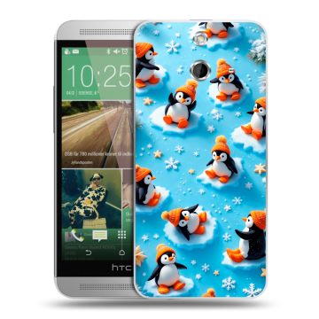 Пластиковый чехол на HTC One E8 с принтом Новый год Пластиковый чехол на HTC One E8 с принтом Новый год