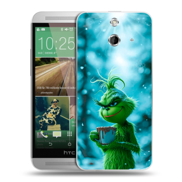 Пластиковый чехол на HTC One E8 с принтом Новый год гринч Пластиковый чехол на HTC One E8 с принтом Новый год гринч