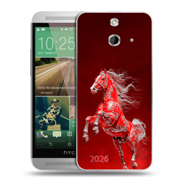 Пластиковый чехол на HTC One E8 с принтом Новый год Пластиковый чехол на HTC One E8 с принтом Новый год