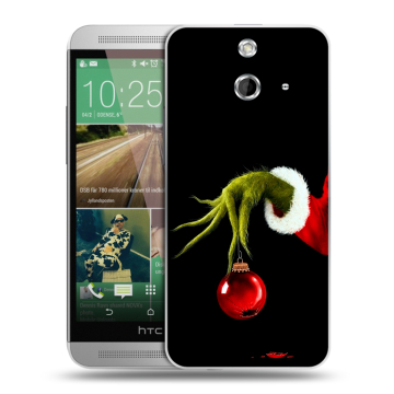 Пластиковый чехол на HTC One E8 с принтом Новый год Гринч Пластиковый чехол на HTC One E8 с принтом Новый год Гринч