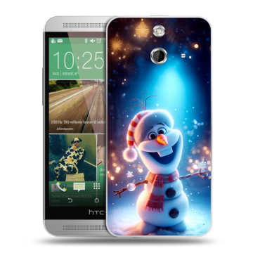 Пластиковый чехол на HTC One E8 с принтом Новый год Пластиковый чехол на HTC One E8 с принтом Новый год