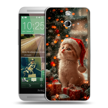 Пластиковый чехол на HTC One E8 с принтом Новый год Пластиковый чехол на HTC One E8 с принтом Новый год