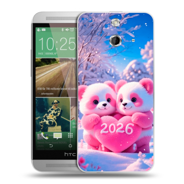 Пластиковый чехол на HTC One E8 с принтом Новый год Пластиковый чехол на HTC One E8 с принтом Новый год