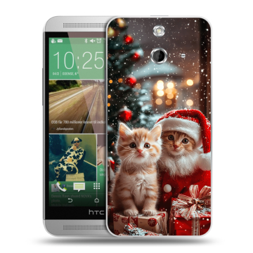 Пластиковый чехол на HTC One E8 с принтом Новый год Пластиковый чехол на HTC One E8 с принтом Новый год