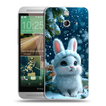 Пластиковый чехол на HTC One E8 с принтом Новый год Пластиковый чехол на HTC One E8 с принтом Новый год