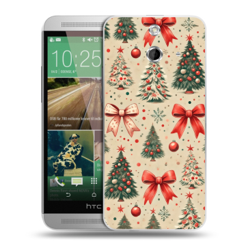 Пластиковый чехол на HTC One E8 с принтом Новый год Пластиковый чехол на HTC One E8 с принтом Новый год