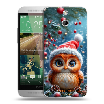 Пластиковый чехол на HTC One E8 с принтом Новый год