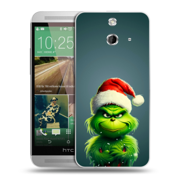 Пластиковый чехол на HTC One E8 с принтом Новый год