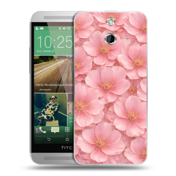 Пластиковый чехол на HTC One E8 с принтом женский