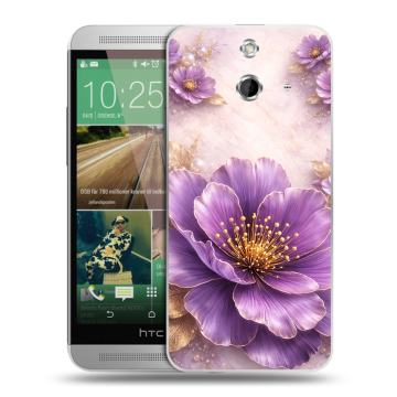 Пластиковый чехол на HTC One E8 с принтом женский