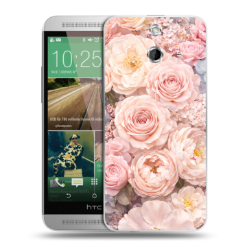 Пластиковый чехол на HTC One E8 с принтом женский