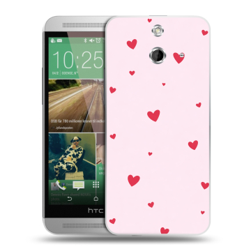 Пластиковый чехол на HTC One E8 с принтом для девочек