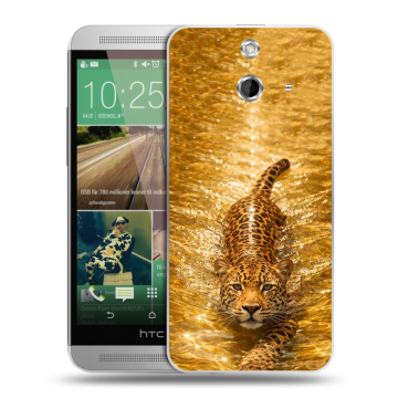 Пластиковый чехол на HTC One E8 с принтом женский