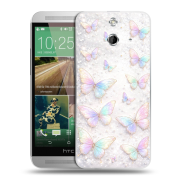 Пластиковый чехол на HTC One E8 с принтом женский
