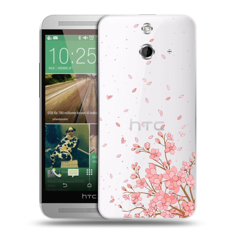 Пластиковый чехол на HTC One E8 с принтом Ветка сакуры Пластиковый чехол на HTC One E8 с принтом Ветка сакуры