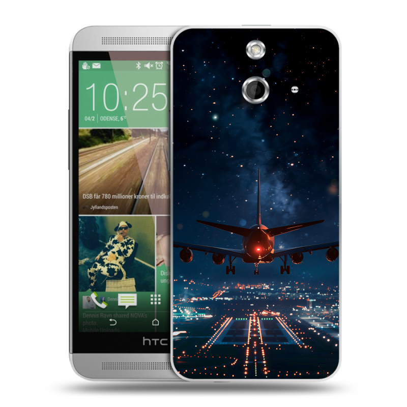 Пластиковый чехол на HTC One E8 с принтом самолет Пластиковый чехол на HTC One E8 с принтом самолет