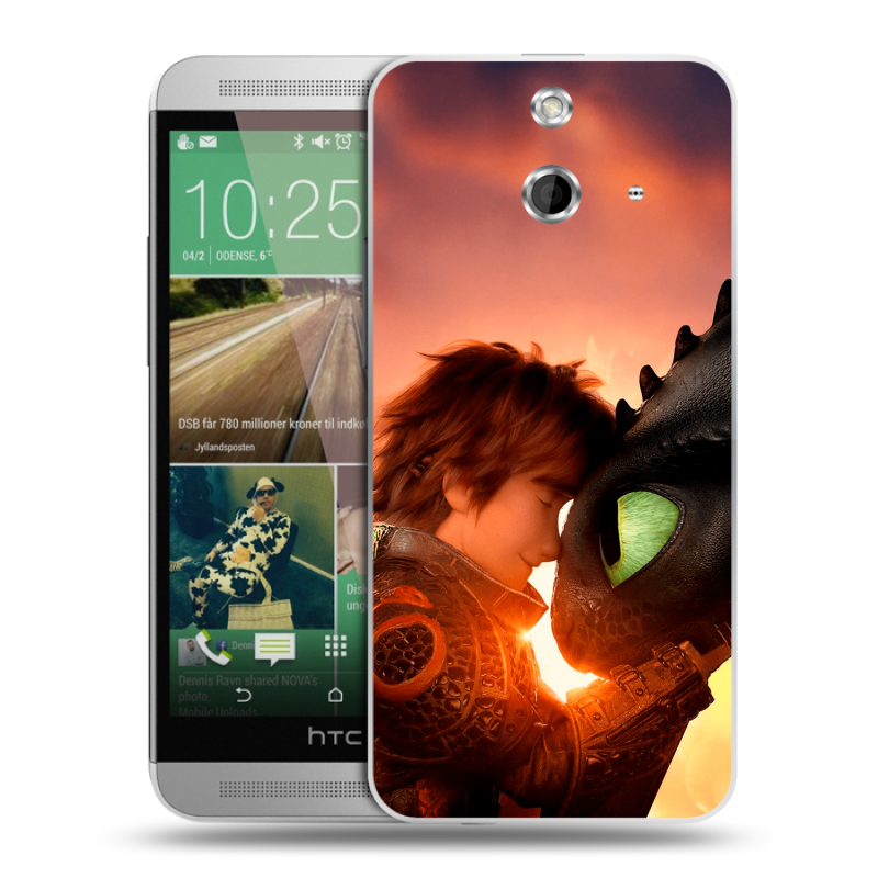 Пластиковый чехол на HTC One E8 с принтом Как приручить дракона Пластиковый чехол на HTC One E8 с принтом Как приручить дракона